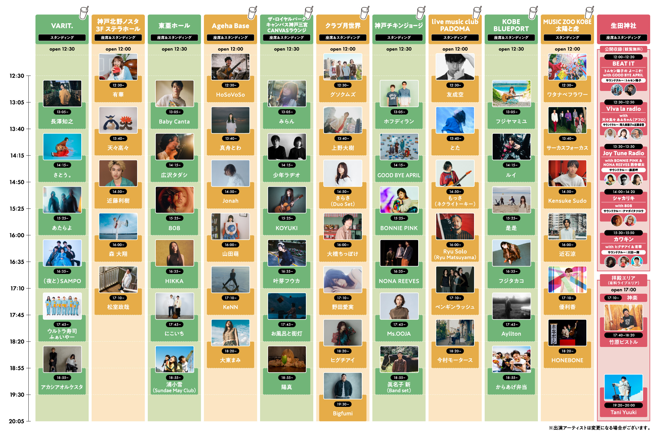 Kiss FM KOBE主催「アコースティックフェスティバル KOBE 2026」